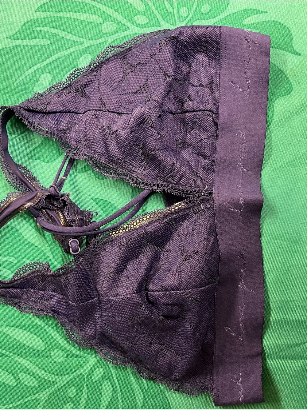PINK Victoria's Secret Lace Bralette in Plum